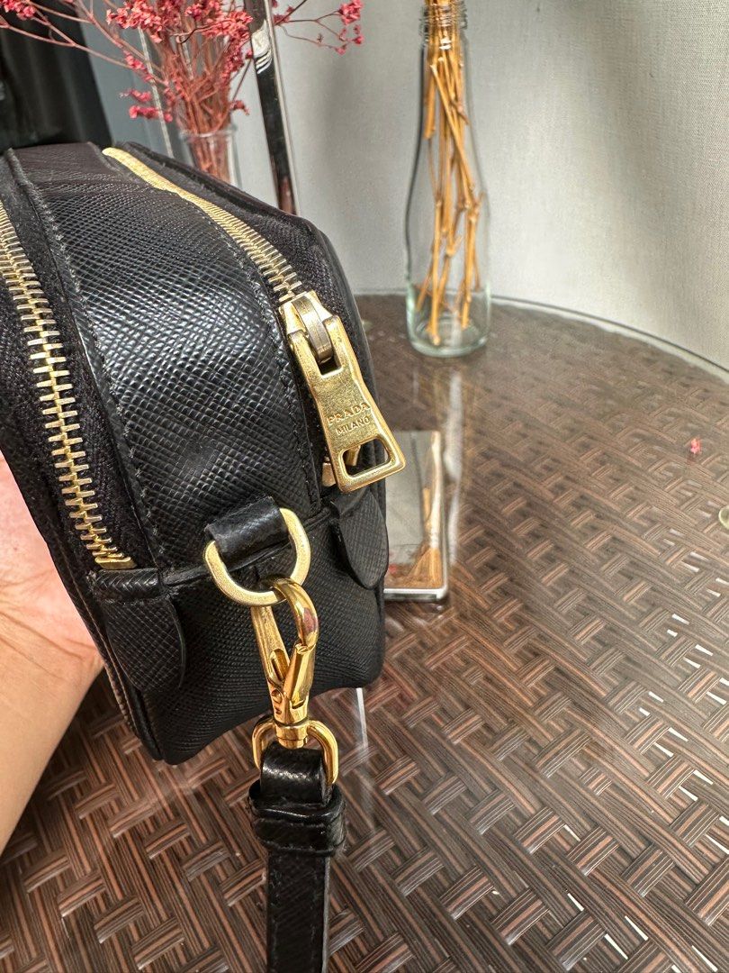Cross body bags Prada - Double zip saffiano leather bag - 2VH0699Z2002