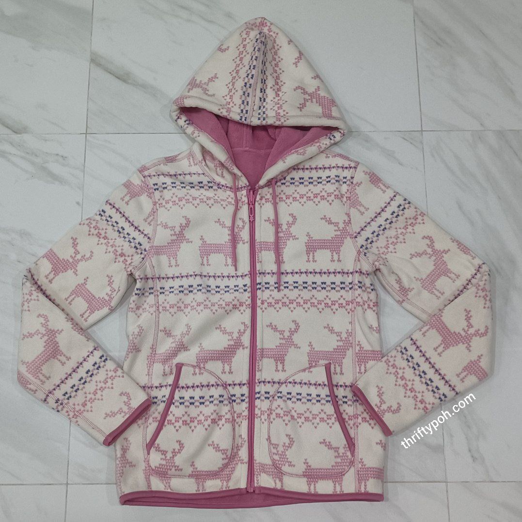 White best sale pink hoodie