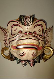 Balinese Rare Monkey Wood Mask Indonesian Hand Carved