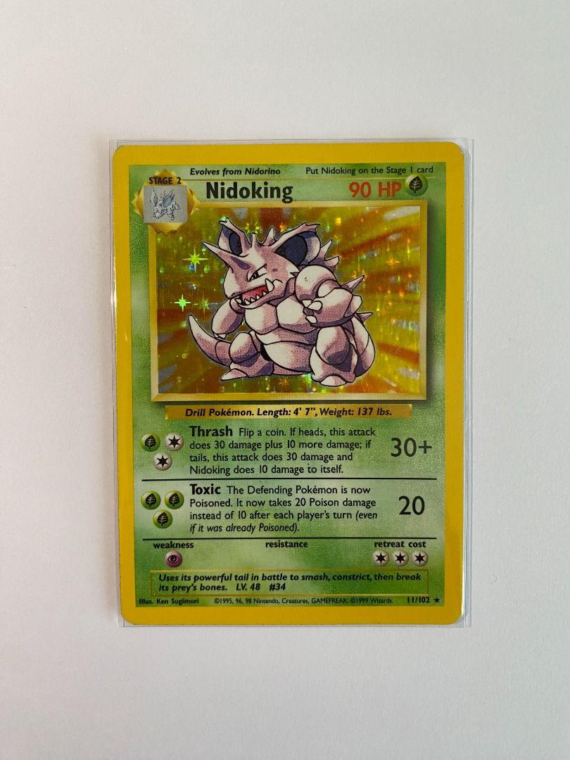 Nidoking Base Set Holo 11/102 (Pokemon TCG)