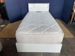 Bedframe w/ Mattress With Storage Single Size 39 x 83  2 pullout drawers Belair mattress In good condition