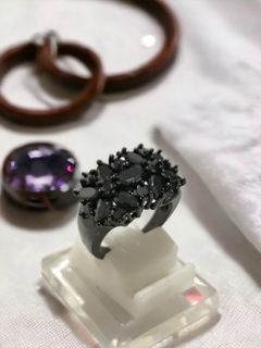 Black listring Ring women