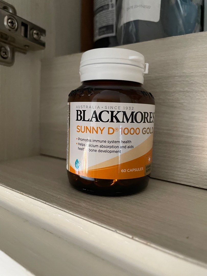 Blackmore sunny vitamin D 1000 gold 60capsules, Health & Nutrition