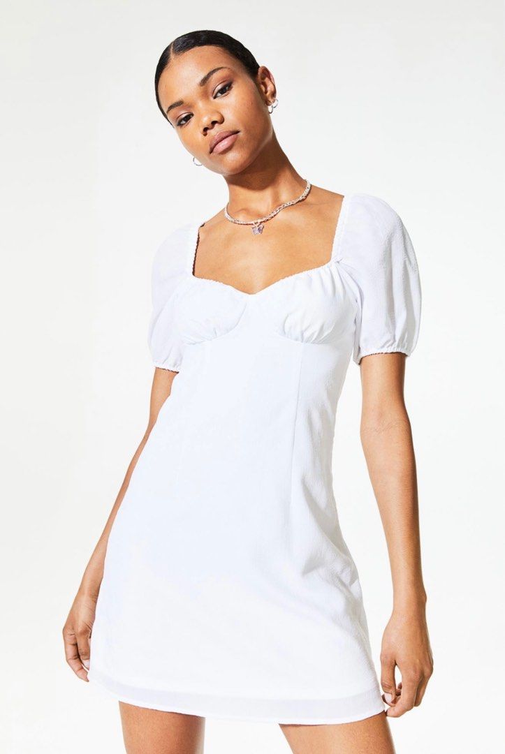 Puff sleeve top dress h&m