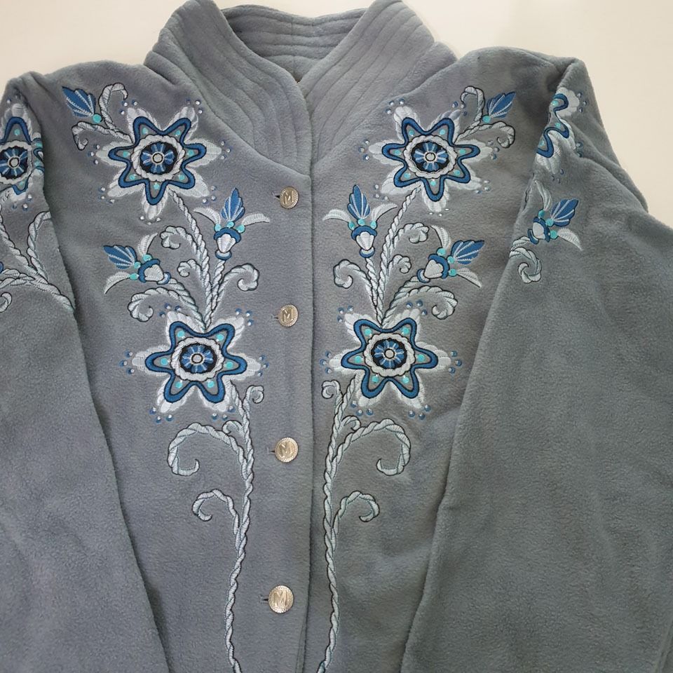 Bob mackie fleece jackets store