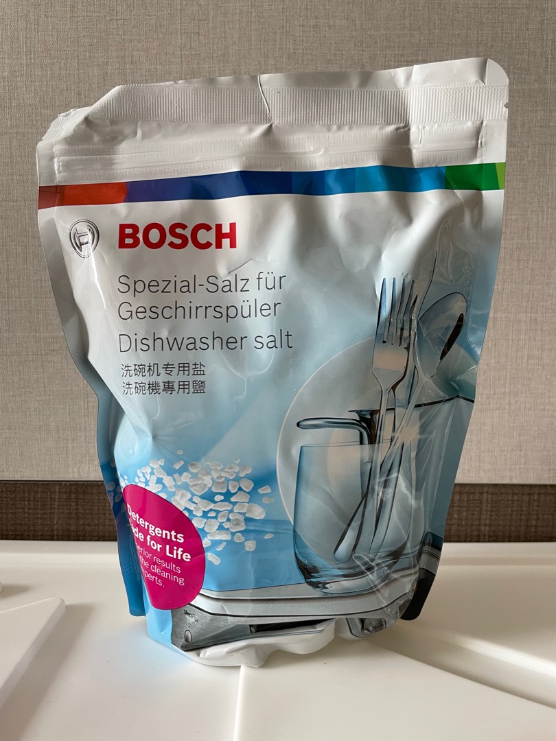 BOSCH 洗碗機專用軟化鹽7包+洗碗錠2盒, 電視及其他電器, 廚房用品, 洗