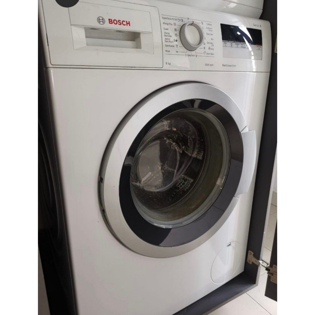 Bosch Series 6 Washing Machine Wan24108Gb 8Kg 1200 Rpm, Tv & Home  Appliances, Washing Machines And Dryers On Carousell