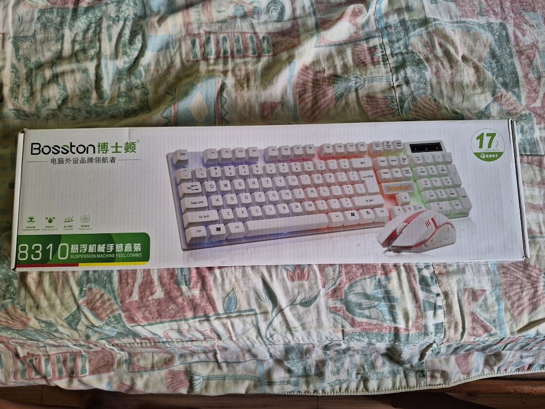 Mechanical Keyboard (Category: Computer Keyboard) located in Quezon City. Submitted by belblossom (Listing ID 1248487412, Image 2). Description: Brand: Bosston Keyboard - Wired Mechanical keyboard all keys are functioning with number pad does not include mouse Shipping to be shouldered by buyer. Available for meet up as well..