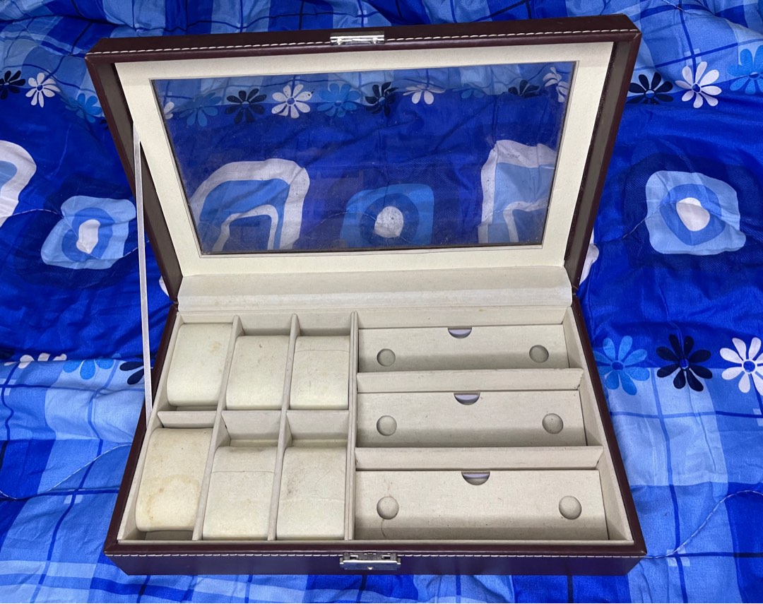 Box kotak jam / box letak jam / watch box, Furniture & Home Living