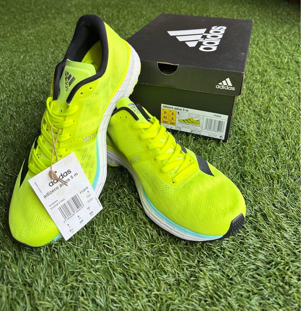 Brand new Adidas Adizero Adios 5 running shoe (Size US 8.5), Men's Fashion,  Footwear, Sneakers on Carousell