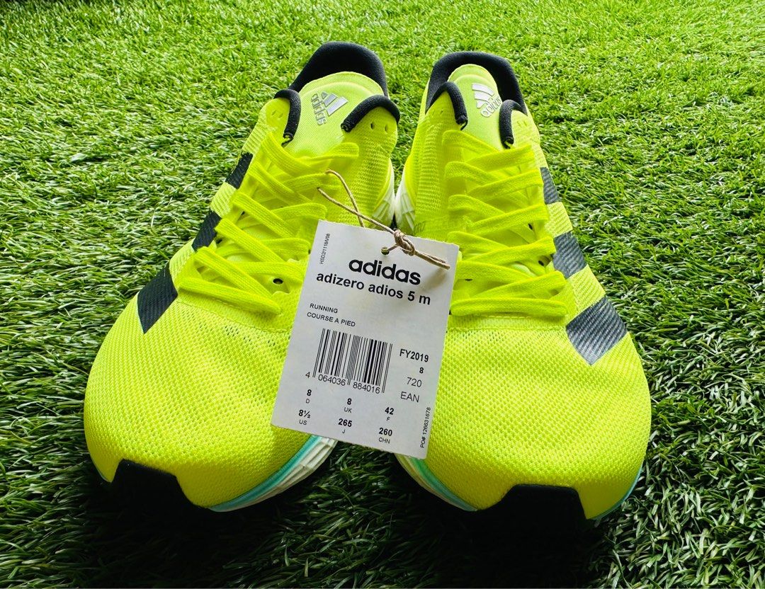 Brand new Adidas Adizero Adios 5 running shoe (Size US 8.5), Men's Fashion,  Footwear, Sneakers on Carousell