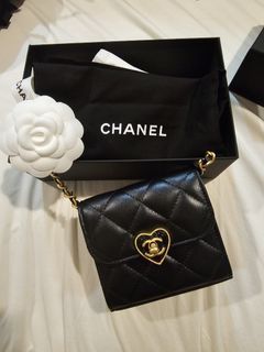 BNIB Chanel 23P Hobo Bag Loop / Moon Bag in Black Light Gold Hardware Small  Size *Local SG Set* 23s