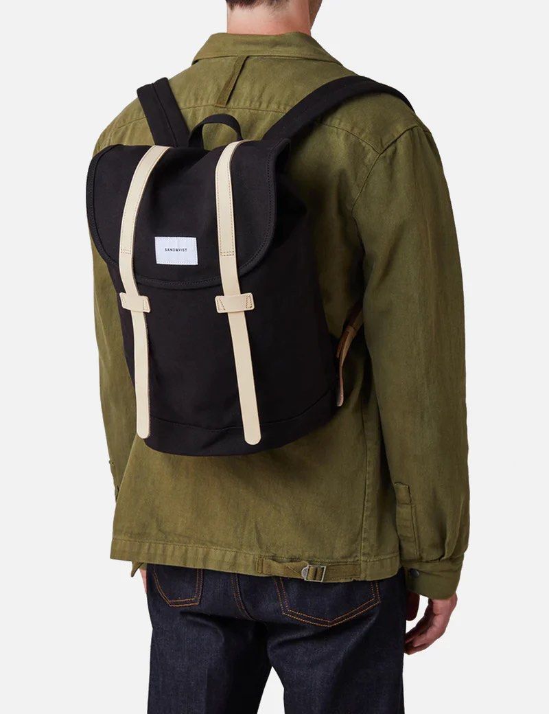 Sandqvist stig top backpack black