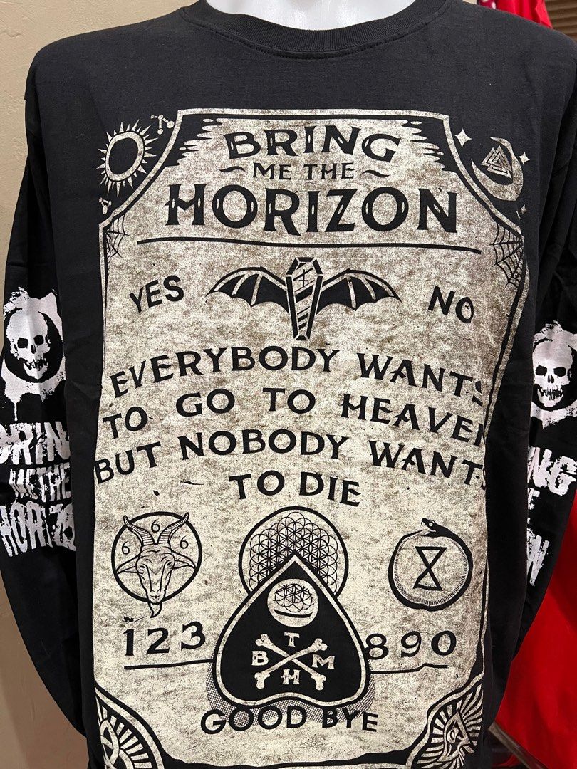 ディズニープリンセスのベビーグッズも大集合 long BMTH horizon the me Bring sleeve Men's shirt, t rock ミュージシャン