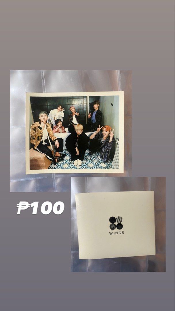 BTS Wings group photocard on Carousell