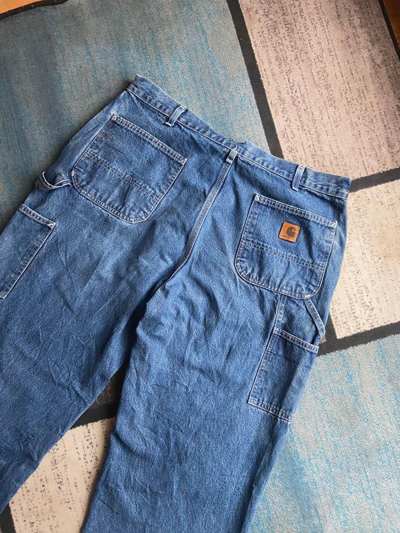 Carhartt Carpenter 90 s Loose Fit Denim Men s Fashion Bottoms