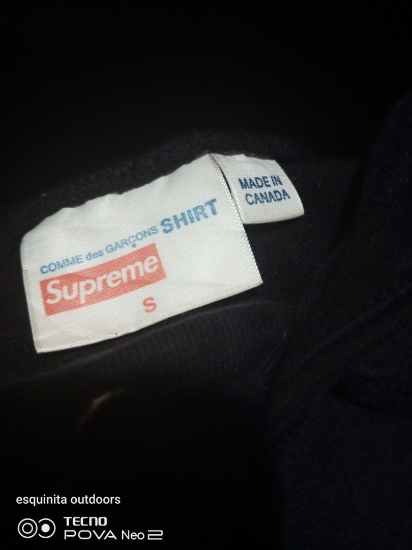 Supreme cdg shop tag