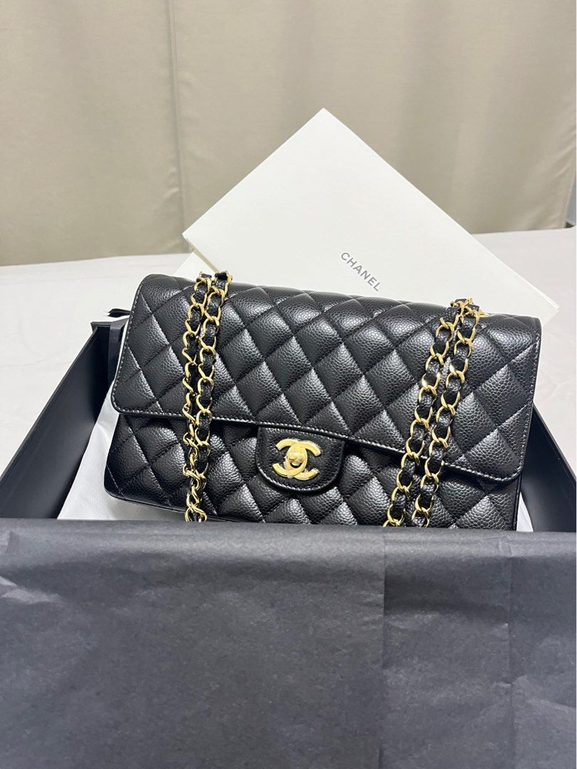 Chanel Medium Classic Flap Black Caviar with GHW