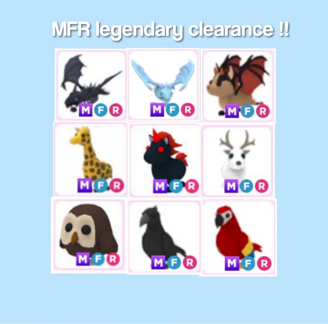 Adopt Me Pets Figures Shadow Dragonfrost Dragonbat 