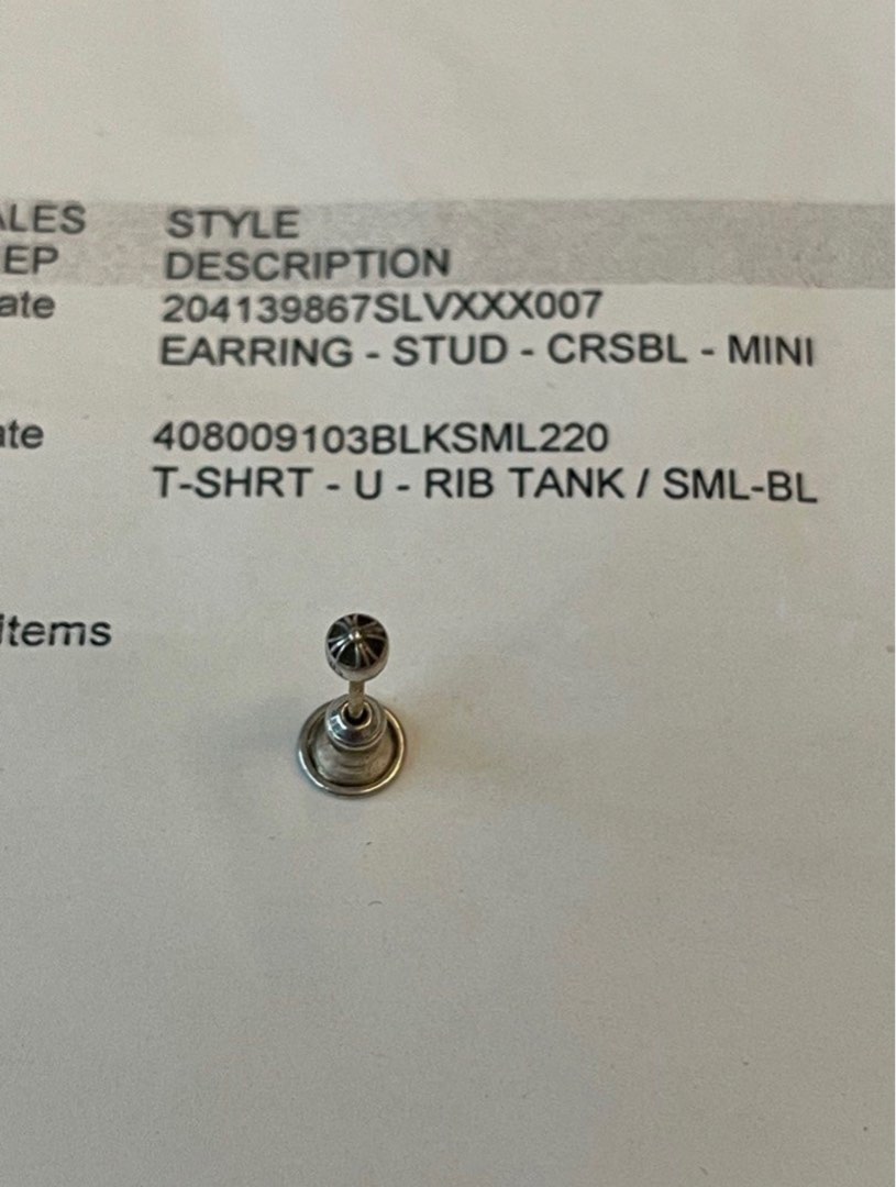 Chrome hearts sales stud earrings