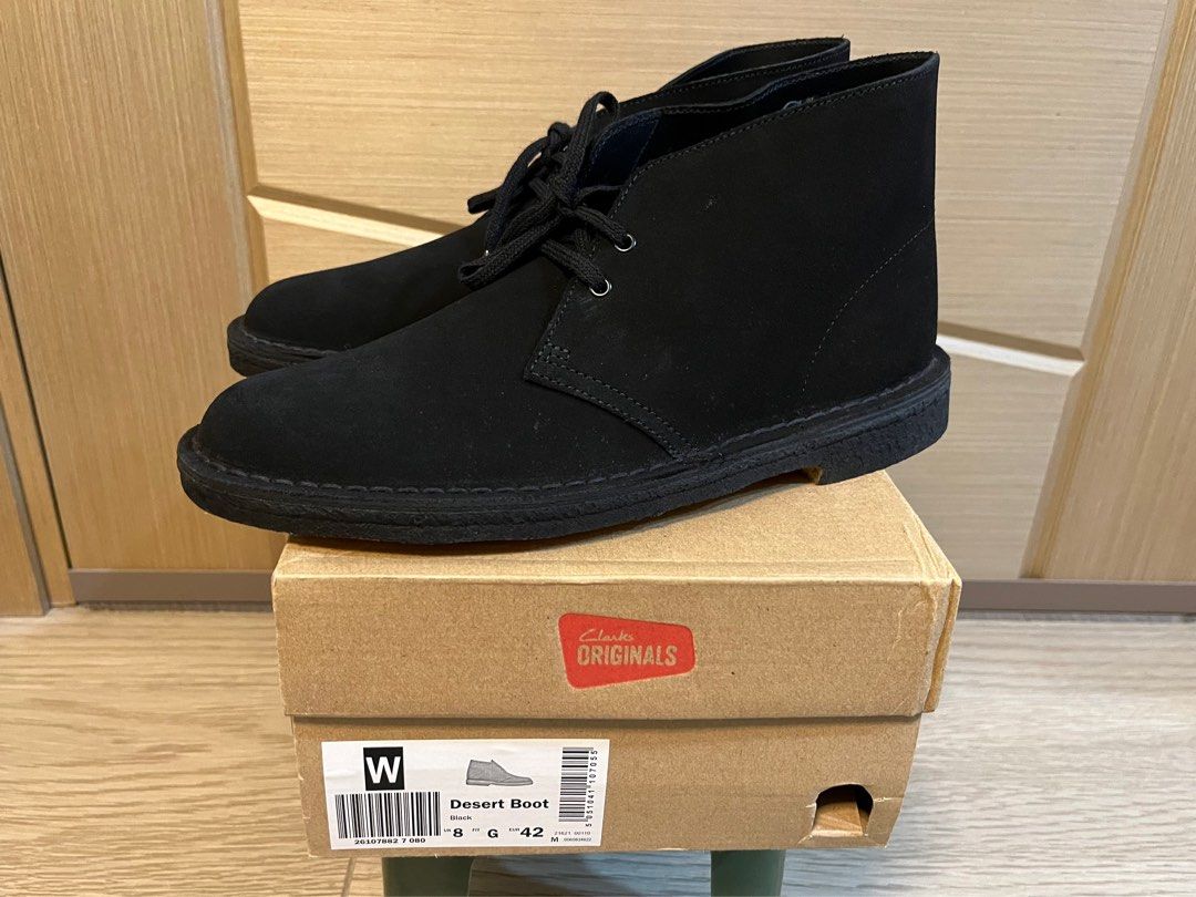 clarks desert boot us 9 black ahh Kaws cahlumn england lvc usa