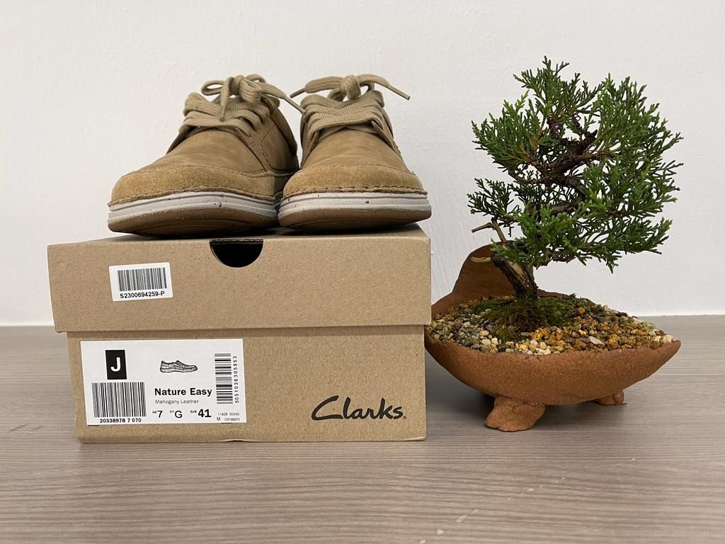 Clarks Nature Easy Mahogany Leather