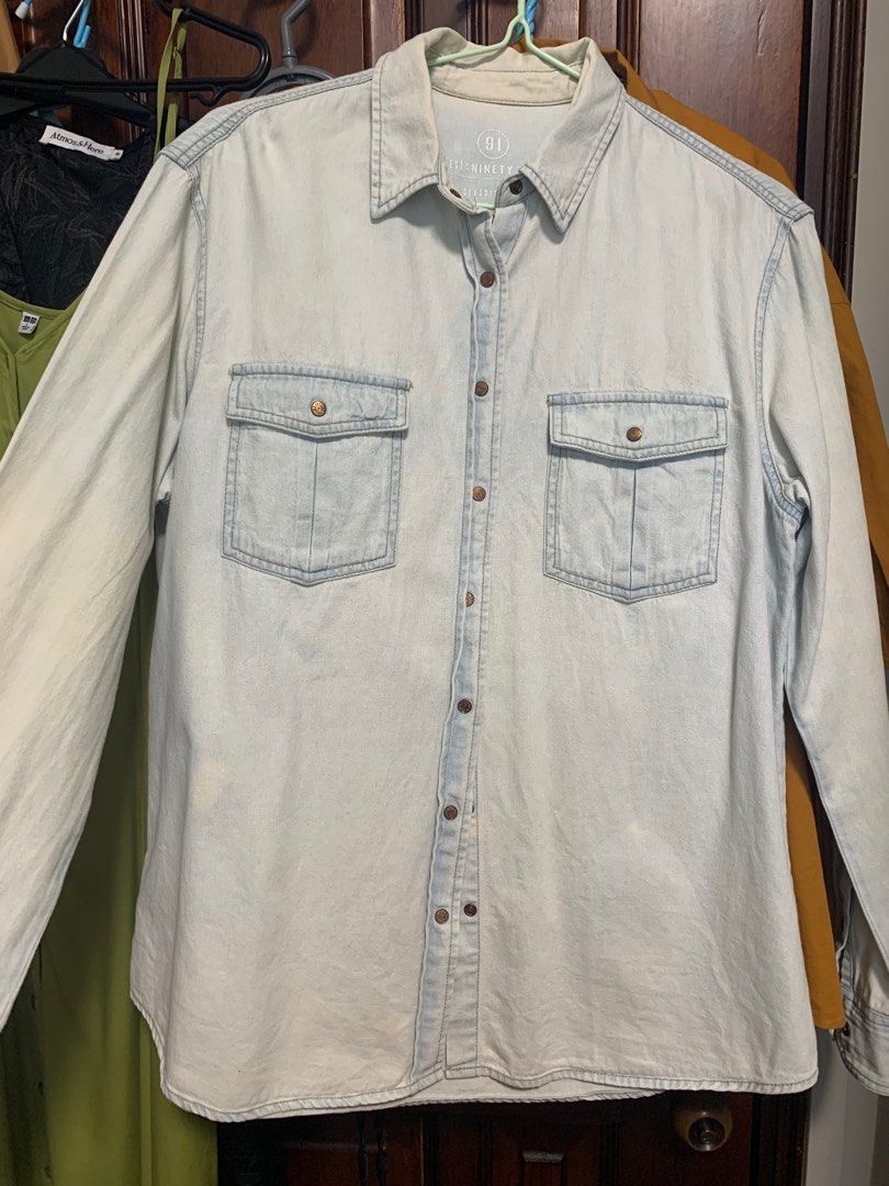 relaxed denim shirt