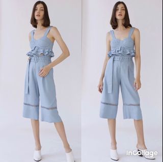 Collate the Label xDisney Not Your Ordinary Blue Culottes
