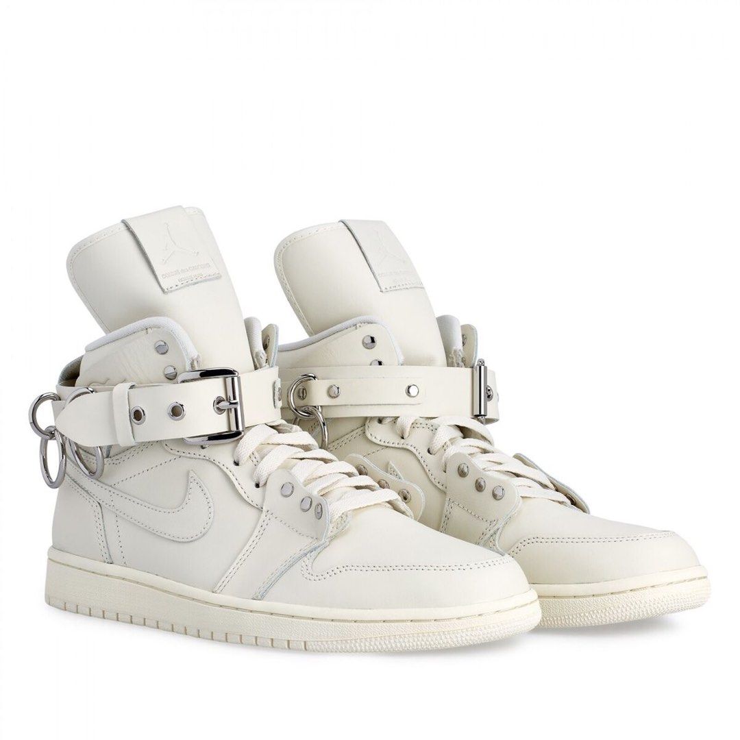 COMME DES GARCONS NIKE AIR JORDAN 1 WHITE Men s Fashion Footwear