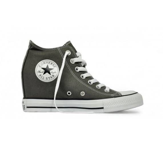 CONVERSE CT LUX MID WOMEN WEDGES CHARCOAL GREY