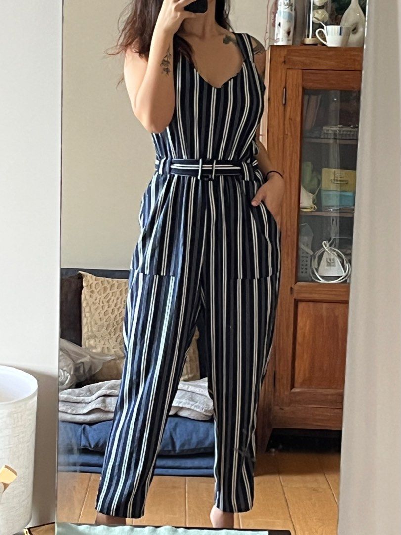Cotton on striped jumpsuit new arrivals