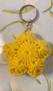 Crochet Puffy Star Keychain