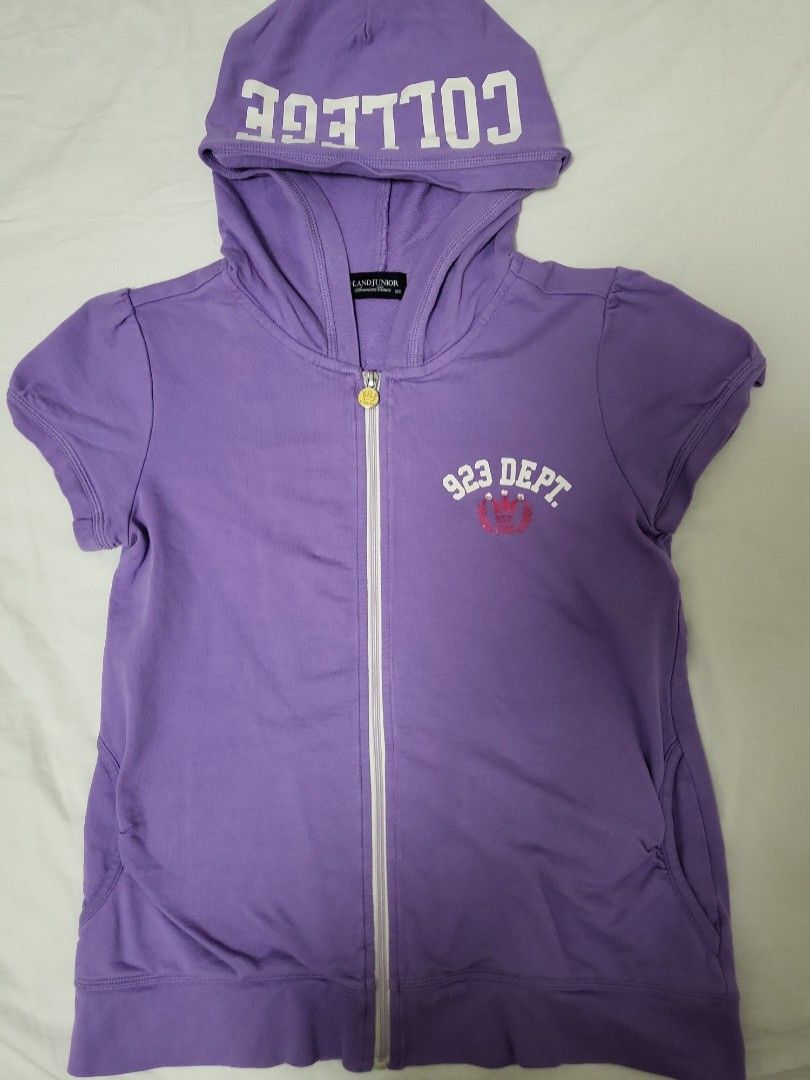 Purple hooded jacket online