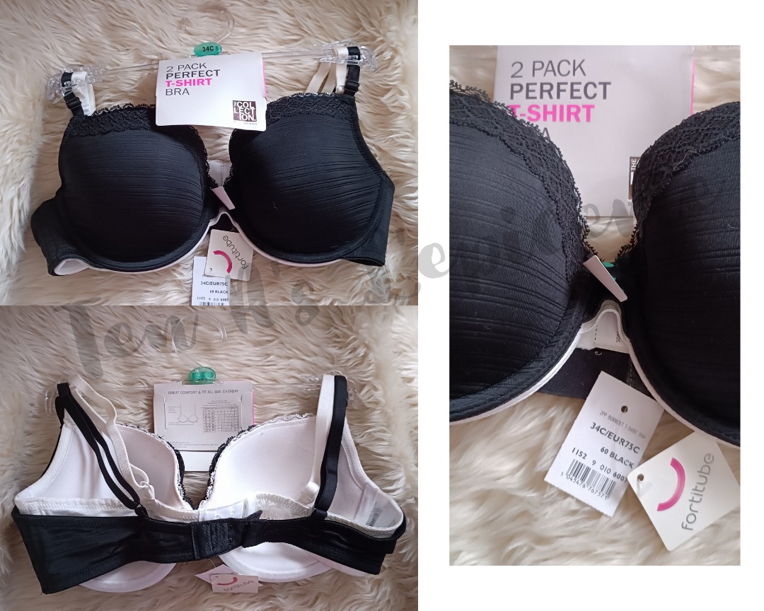 Debenhams 2pack tshirt bra_34C on Carousell