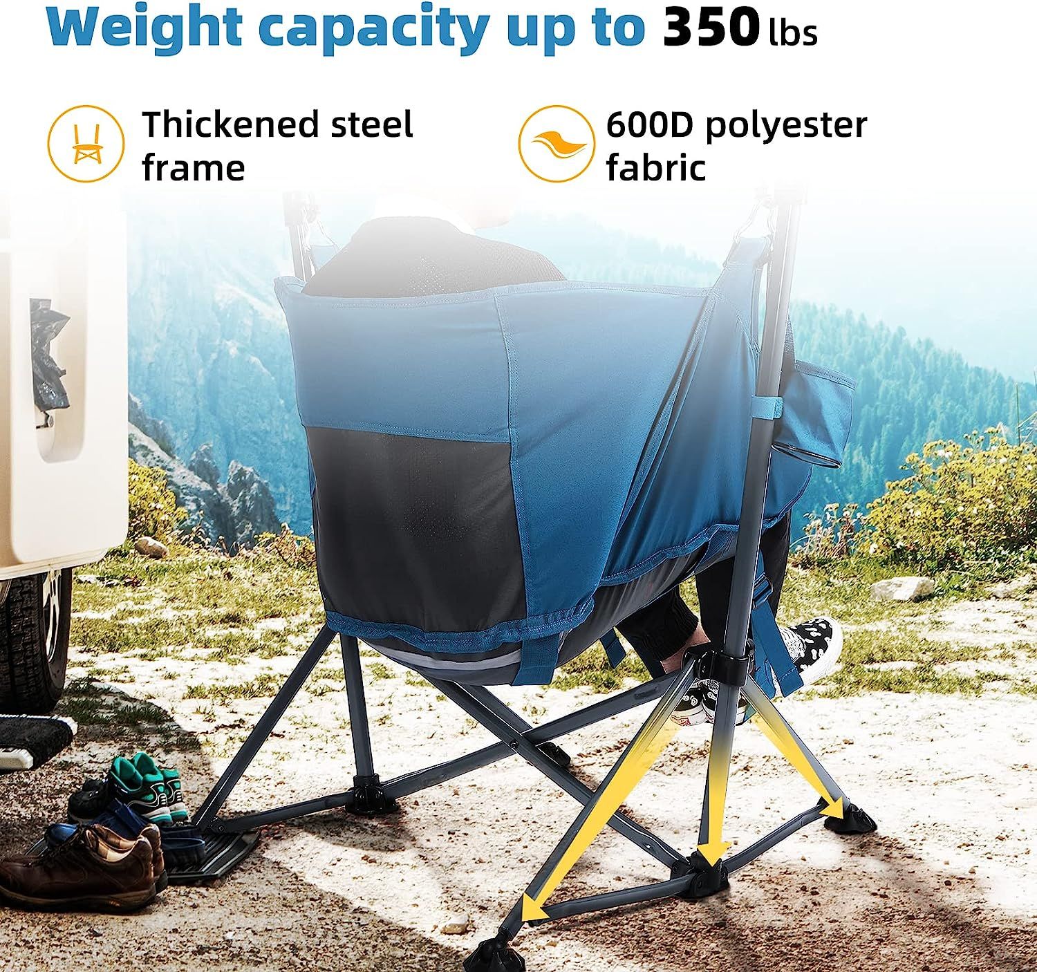 350 weight capacity glider chair online