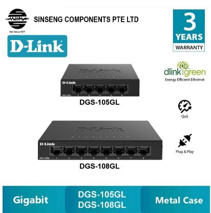 DGS-105GL 5-Port Gigabit Ethernet Switch