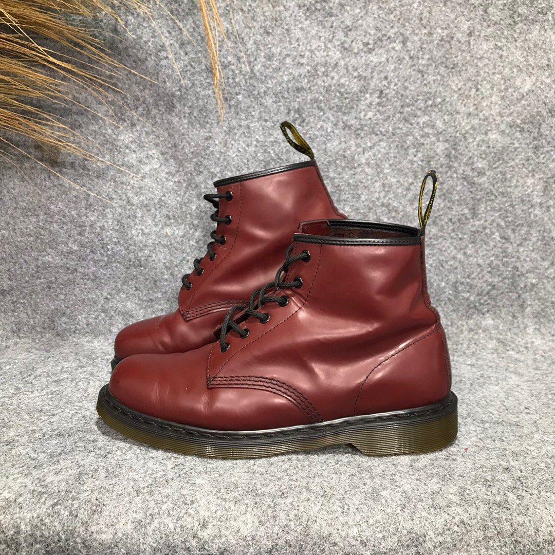 Dr martens 101 on sale red