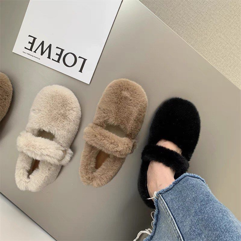 Fur sandals best sale