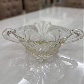 Footed Decorative Crystal