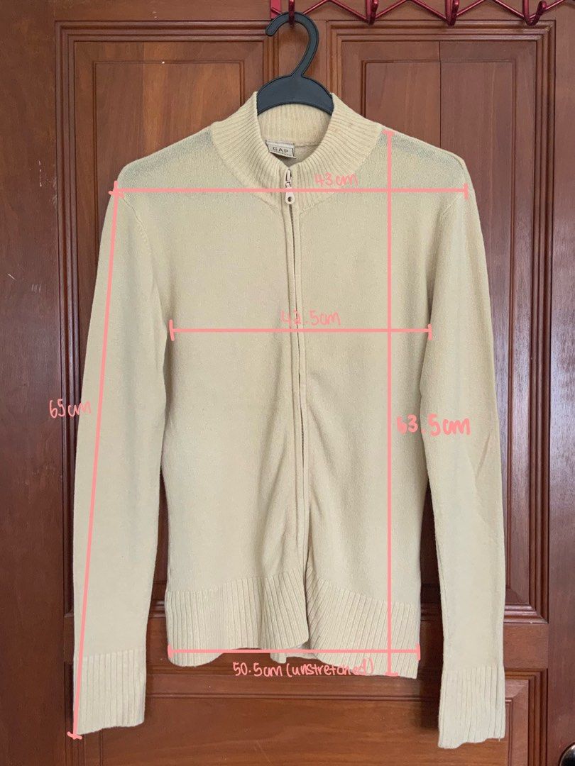 GAP 2 way zip Cardigan Women s Fashion Coats Jackets and