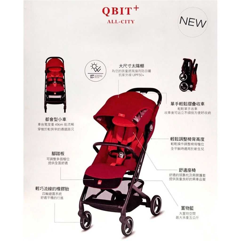 GB Gold Qbit Plus All City stroller GB
