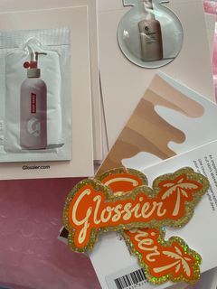 Glossier Stickers and Samples