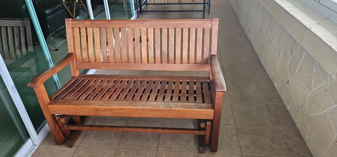 Gloster Solid Teak Rocking Swinging Bench Chair REDUCED