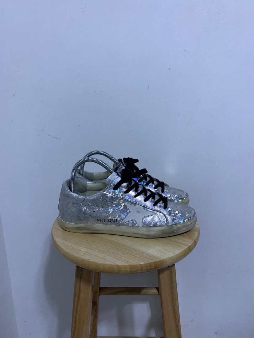 Holographic golden goose on sale