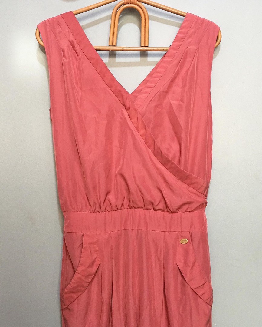 Guaranteed Authentic ONLY salmon color jumpsuit on Carousell