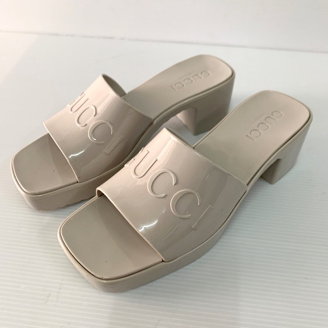 Gucci jelly platform sandals clearance