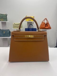 LN #D Hermes Kelly 28 Togo Blue Nuit, Luxury, Bags & Wallets on Carousell