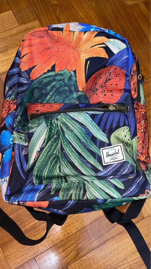 herschel floral backpack Men s Fashion Bags Backpacks on Carousell
