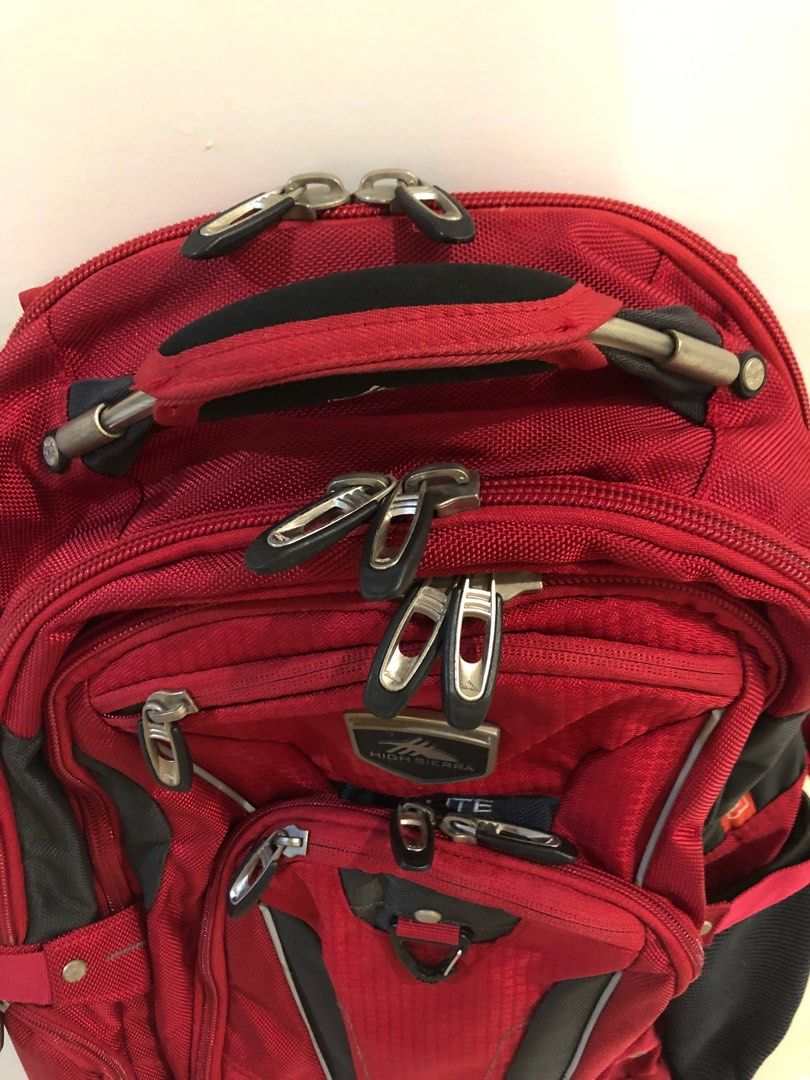 High sierra elite backpack red 2025