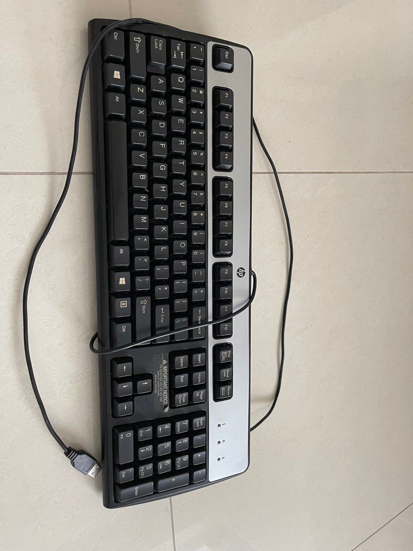 HP Computer Keyboard, Computers & Tech, Parts & Accessories, Computer